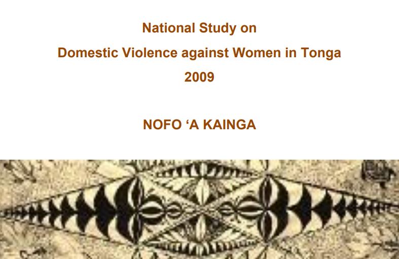 National Study on Domestic Violence on Women in Tonga